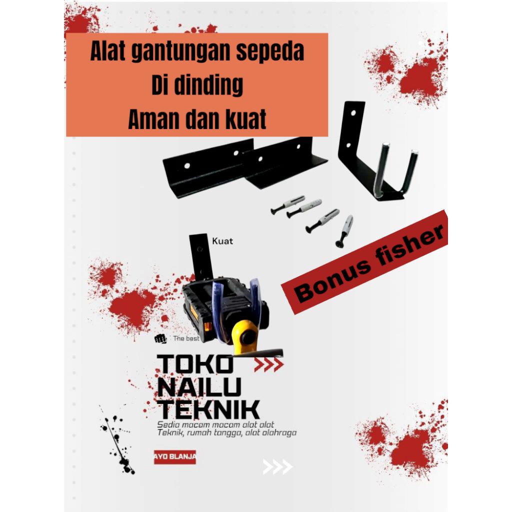 gantungan sepeda / gantungan sepeda didingding| Hanger sepeda