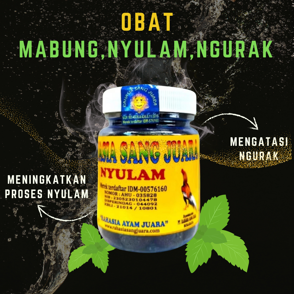 NYULAM AYAM - Obat Ayam Ganti Bulu Mabung, Nyulam, Ngurak Isi 50 Butir