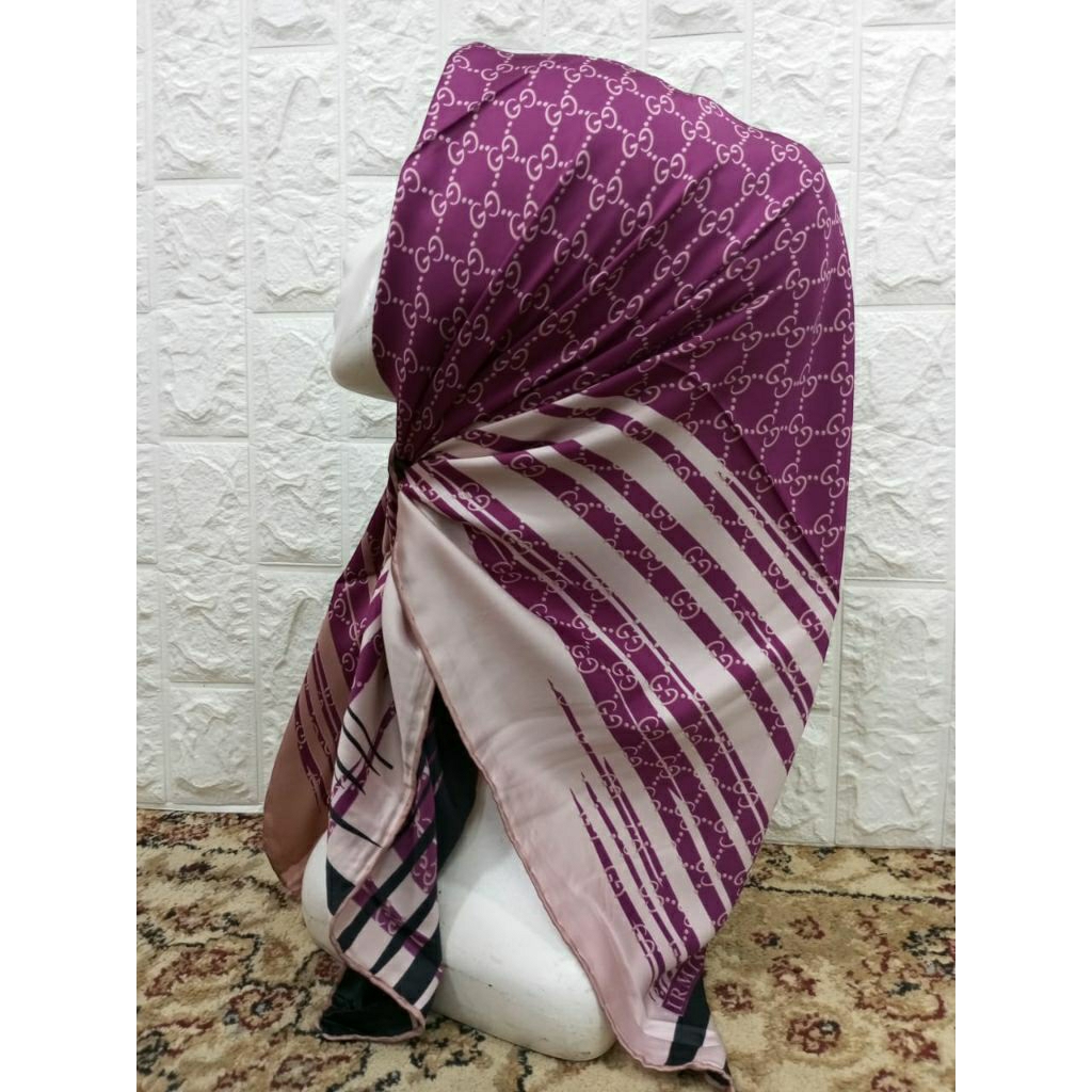 Jilbab Turki Esarp Ukuran 90*90 Termurah Berkualitas Original Turki Free Klip Turki