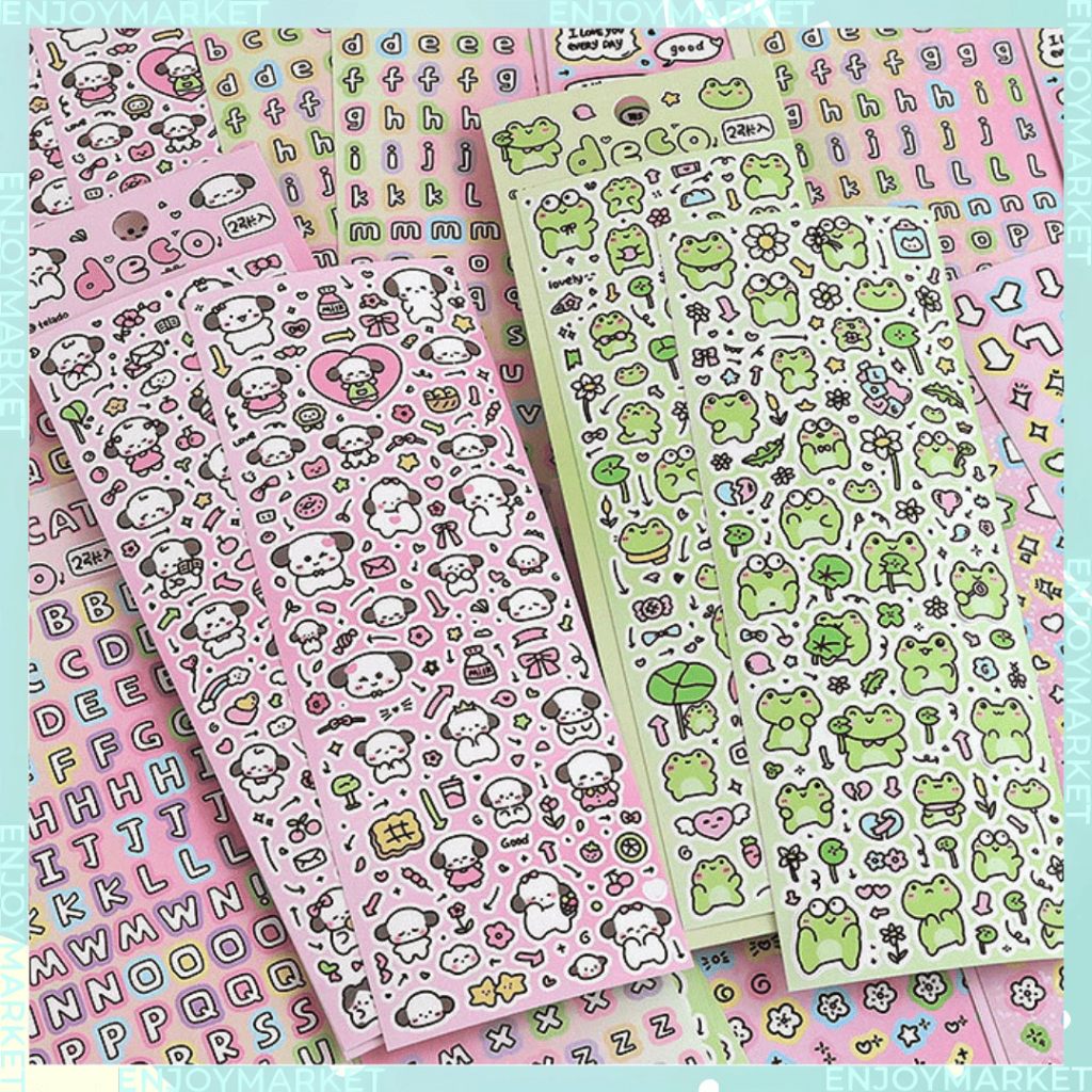 

Stiker Journaling Edisi Glliter Alphabet Colorful Casing Handphone Lucu TLD129
