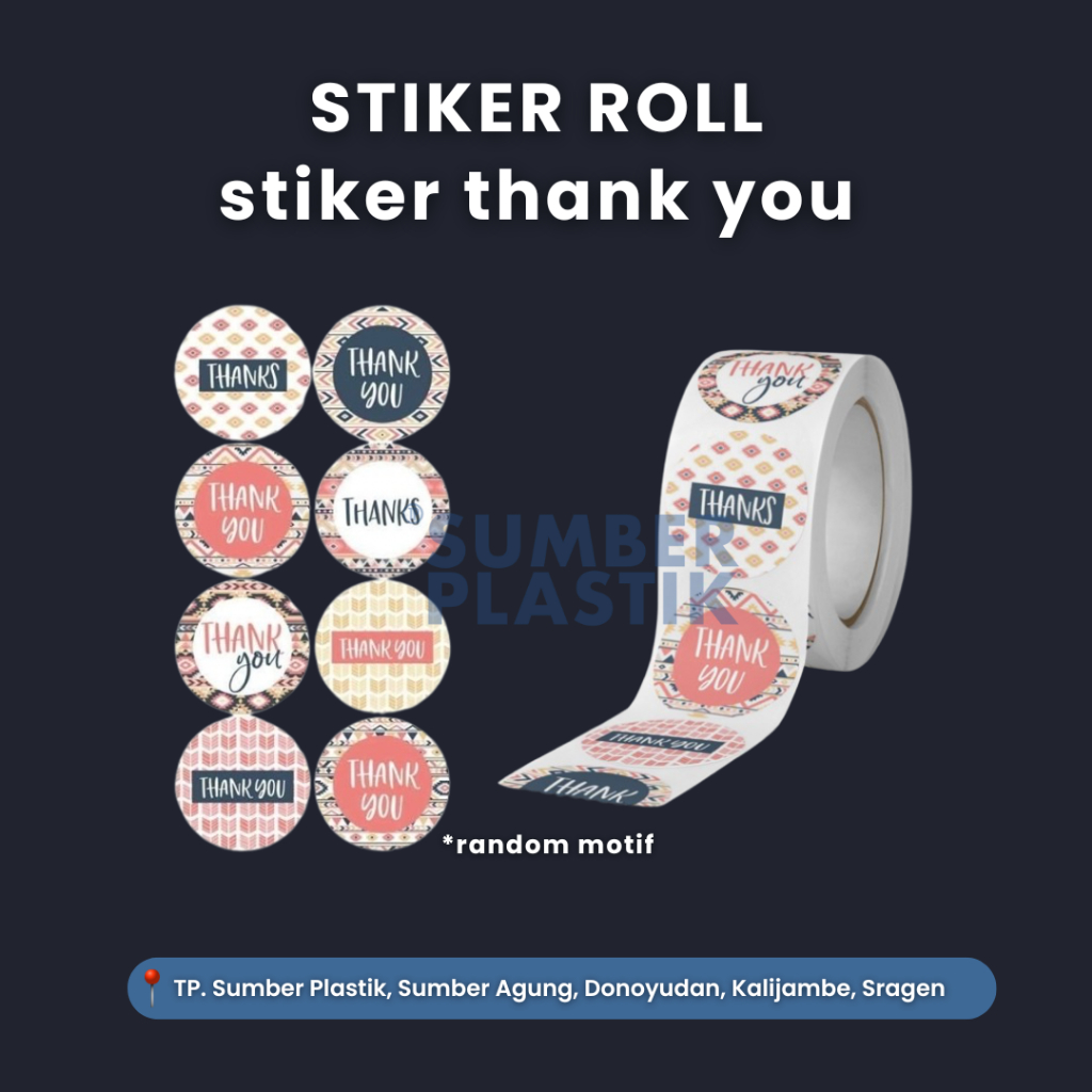 

STIKER ROLL - THANK YOU