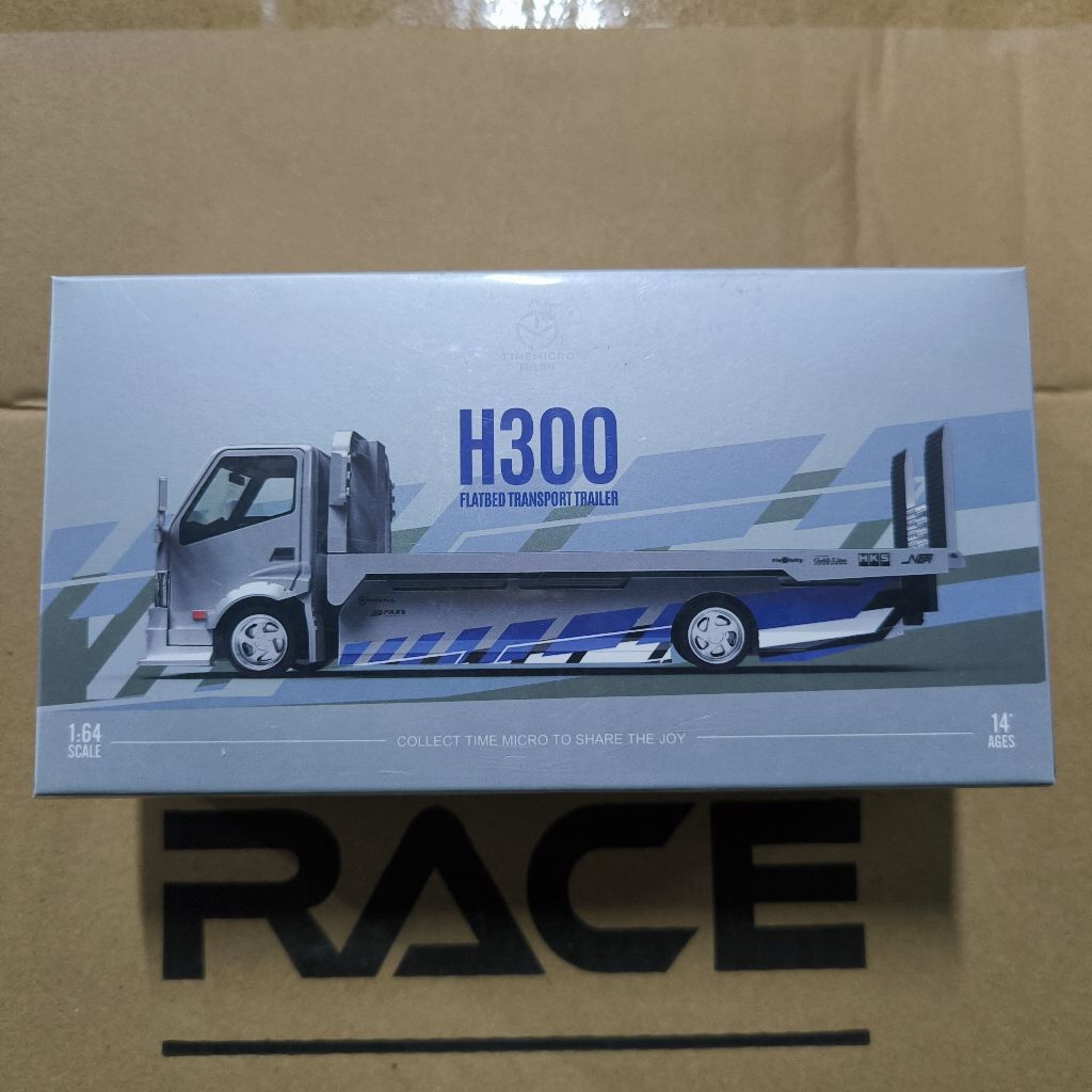 TIME MICRO 1/64 HINO H300 FLATBED TRANSPORT TRAILER - FAST FURIOUS LIVERYBARANG BARU DAN TERSEGEL