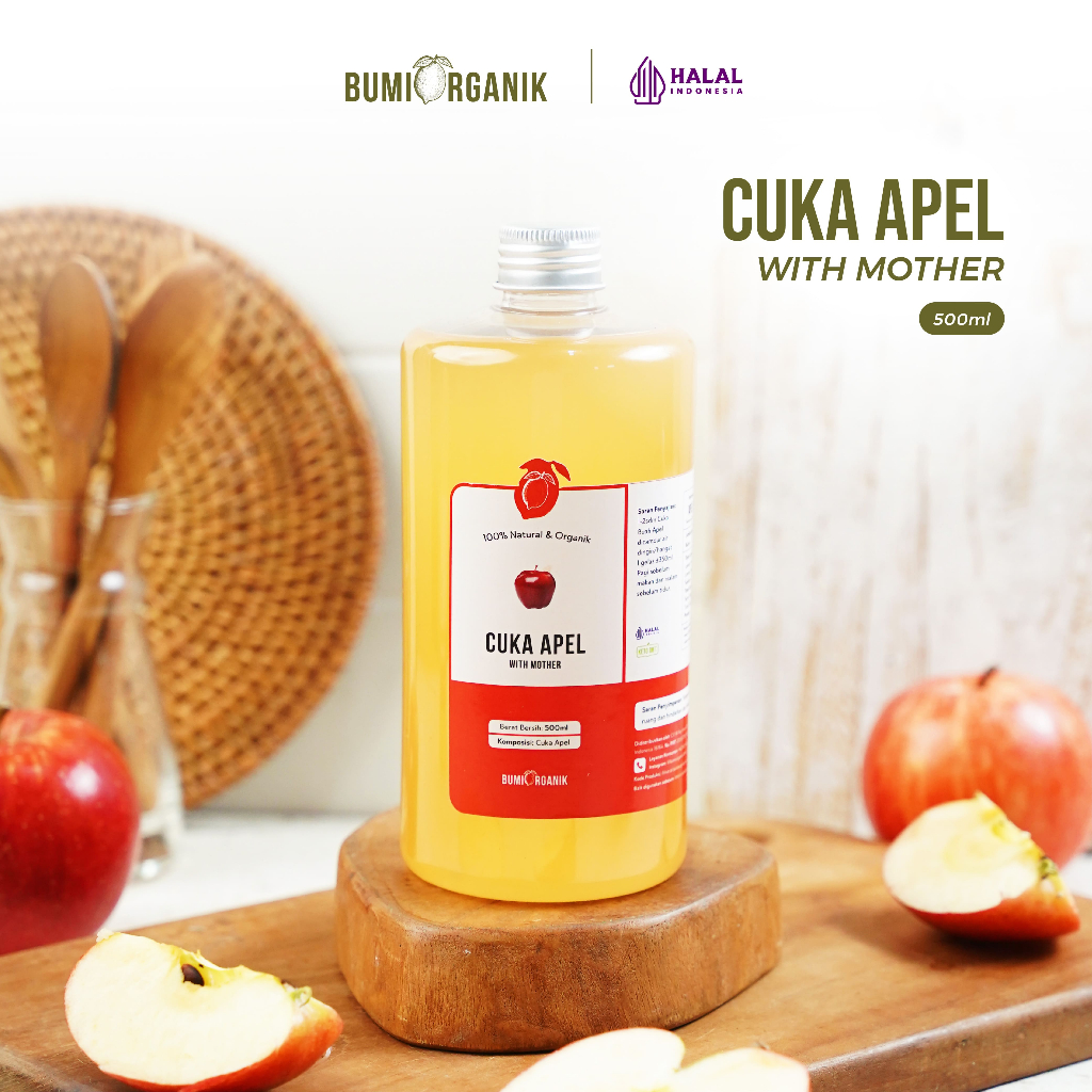 

CUKA APEL ORIGINAL ORGANIK 500ML WITH MOTHER BUMI ORGANIK / APPLE CIDER VINEGAR / CUKA SARI APEL ORIGINAL UNTUK DIET KESEHATAN DETOX DETOKS / CUKA APPLE / BRAGG ORIGINAL ASLI CUKA APEL NUTRIFARM ORIGINAL DARIBUMI / NUTRIFARM / CUKA APEL BEORGANIK