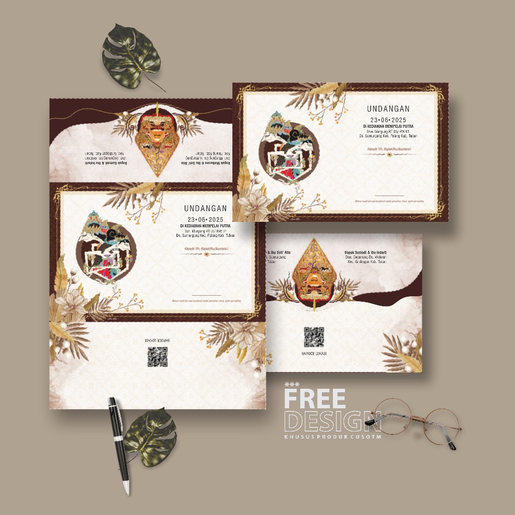 UNDANGAN PERNIKAHAN JAWA, UNDANGAN NIKAH KONSEP JAWA, RAMA SHINTA