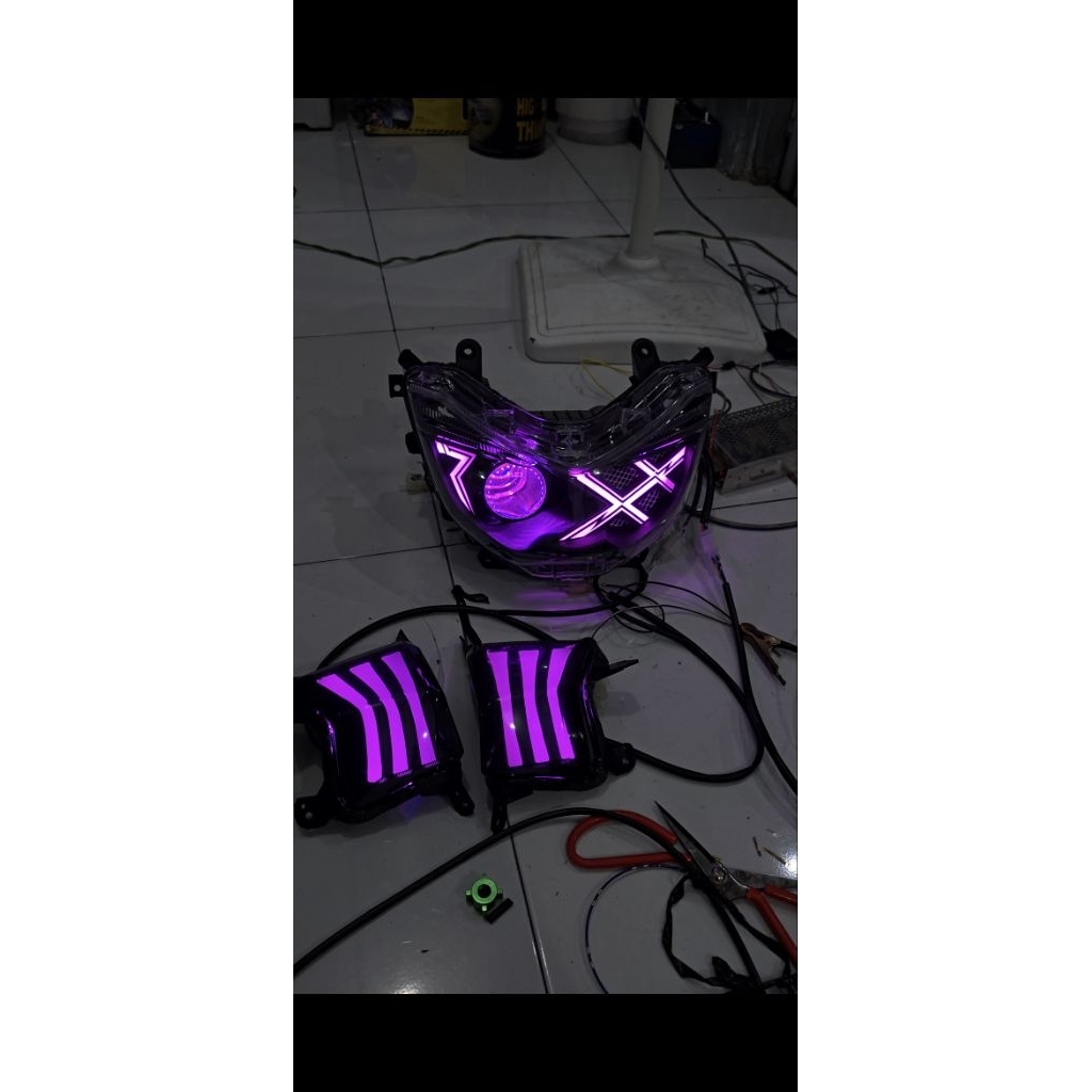 Single Biled Nmax Old,Fullset Sein,Stoplamp Custom  Jpa