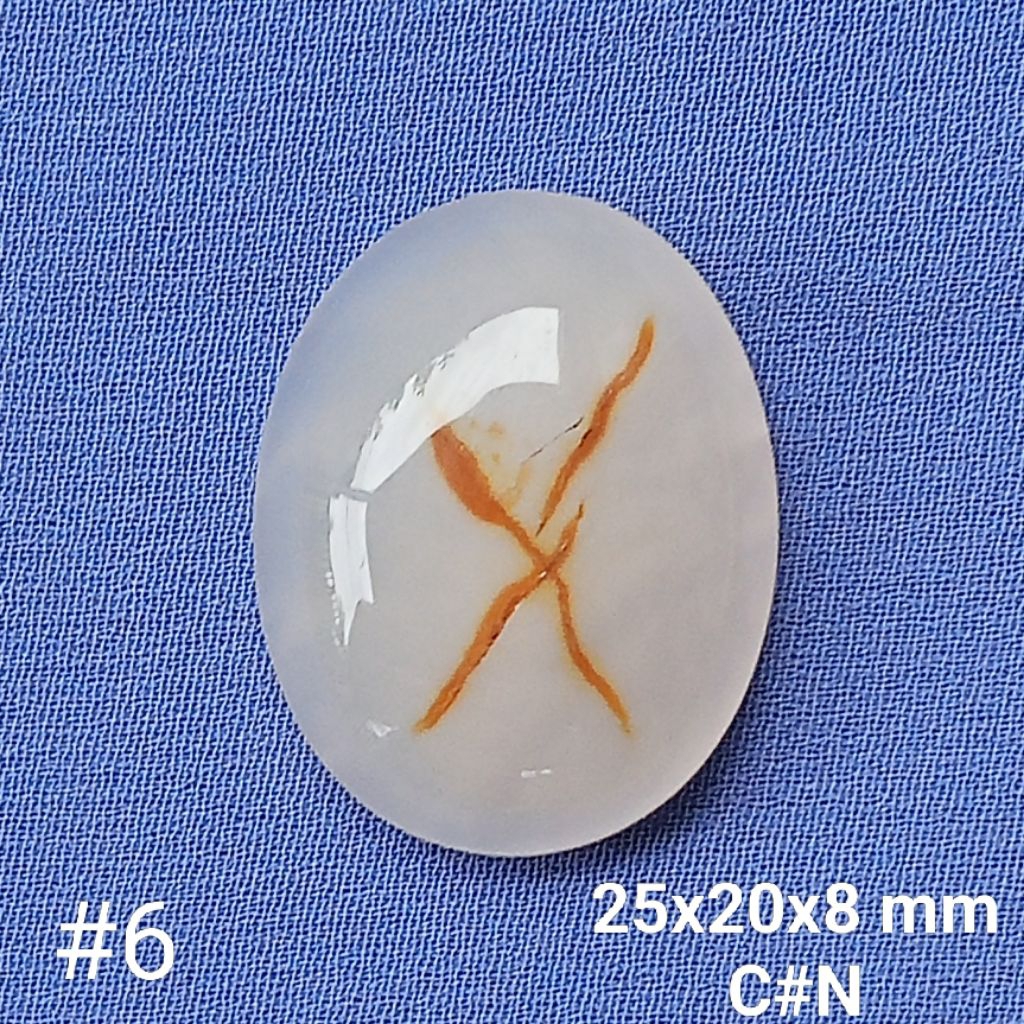 batu natural motif tapak jalak kristal #6