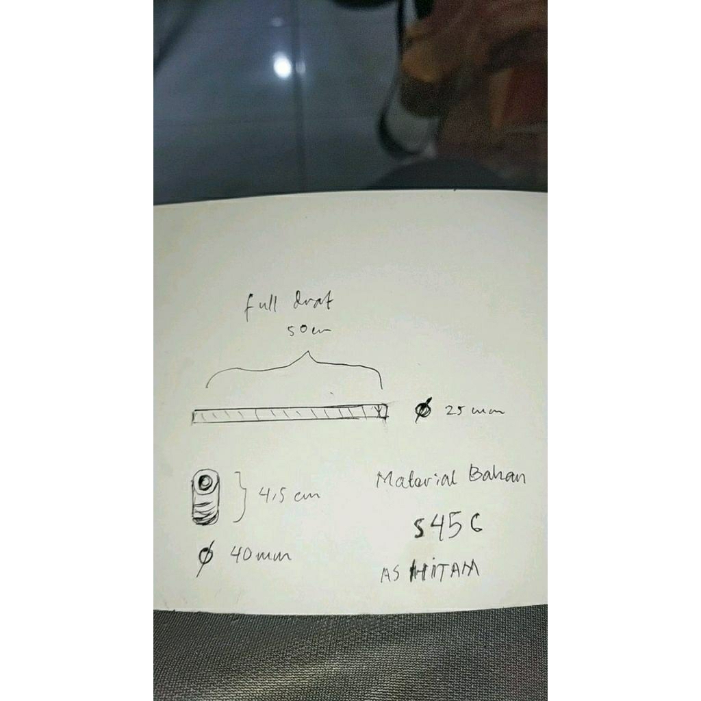 s45c 25mm full drat 50cm