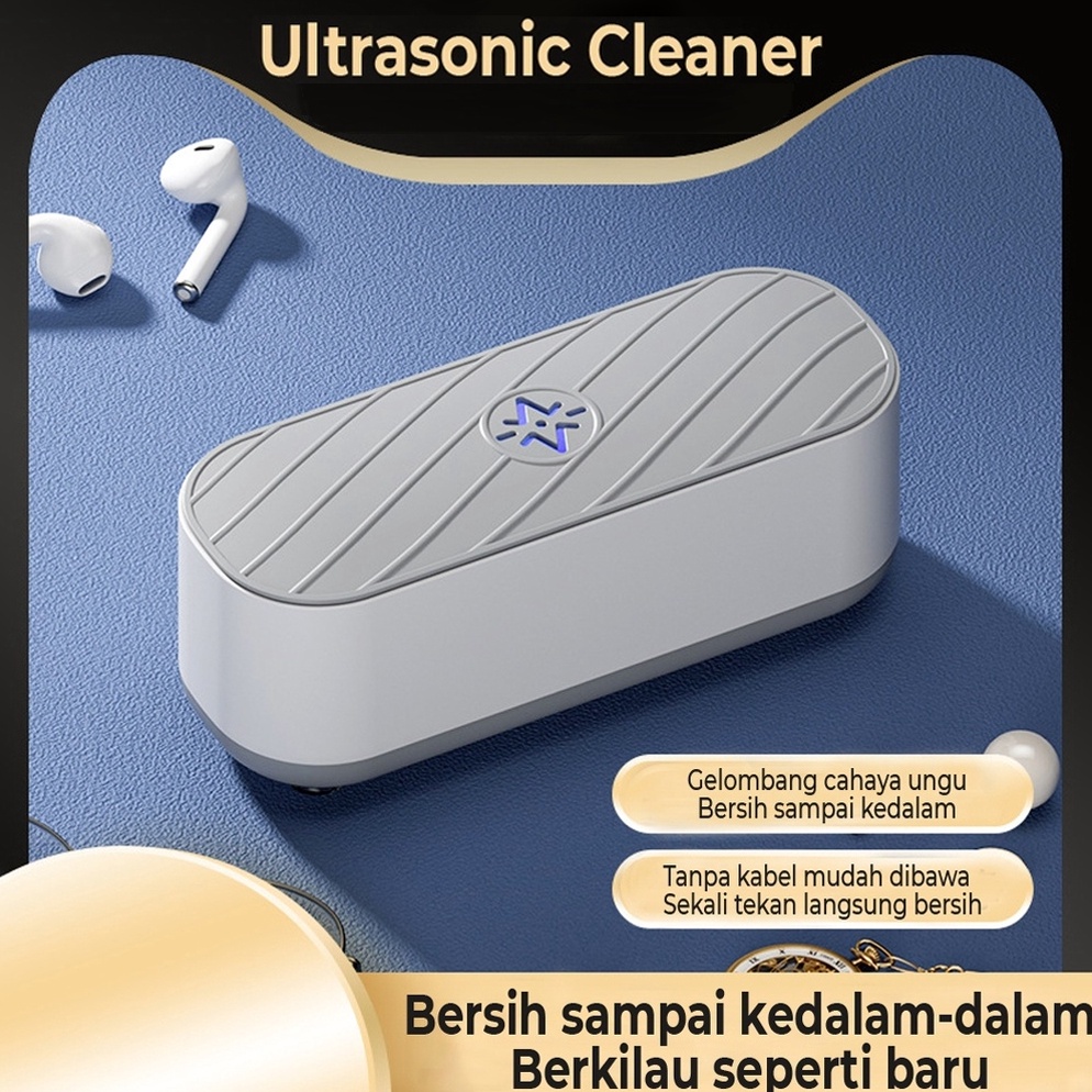 KODE D64Y Pembersih multifungsi Pembersih getar untuk kacamata dan perhiasan Ultrasonic Cleaner Deng