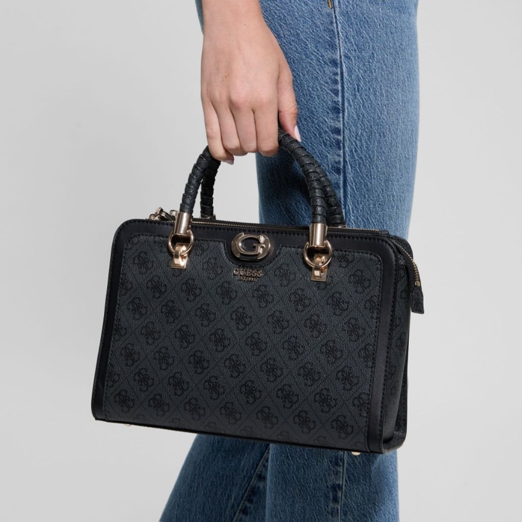 GUESSS Orlina Logo Society Satchel Handbag