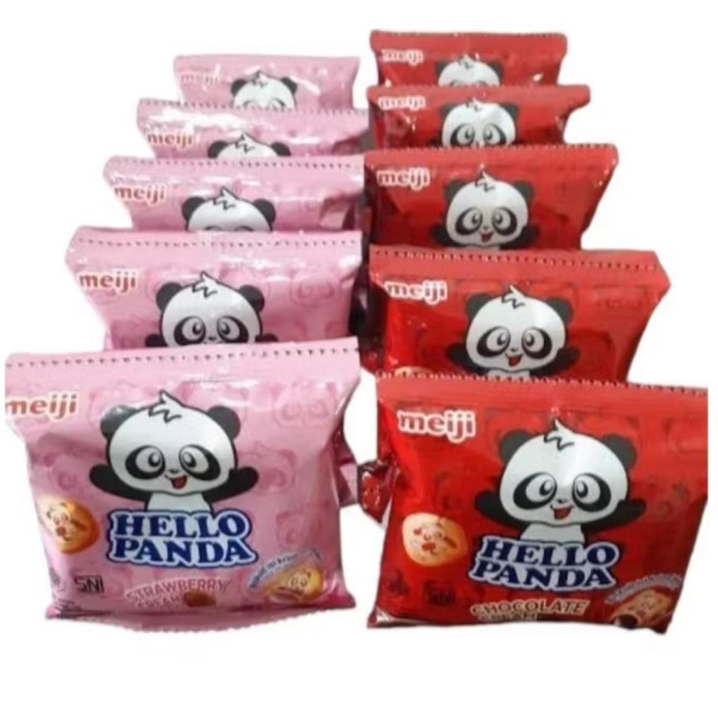 

BISCUIT HELLO PANDA RENCENG ISI 10 BISA COD COKLAT STOBERI BISKUIT SACHET COKELAT STRAWBERRY 500 an 1000an
