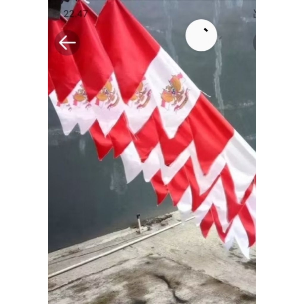 bendera umbul2 merah putih garuda