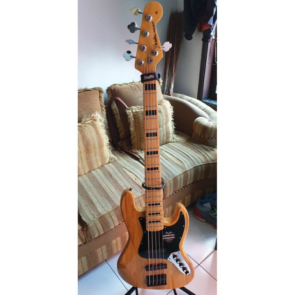 gitar bass fender jazz bass second customized AKTIF PRE AMP