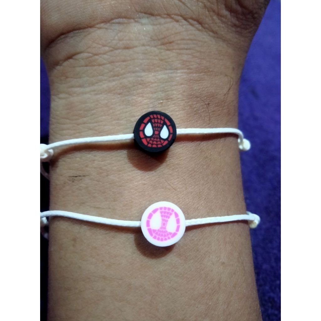 Gelang couple pasangan gelang wanita gelang pria aesthetic spiderman