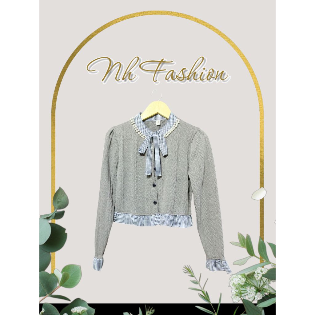 baju krop top rajut korea