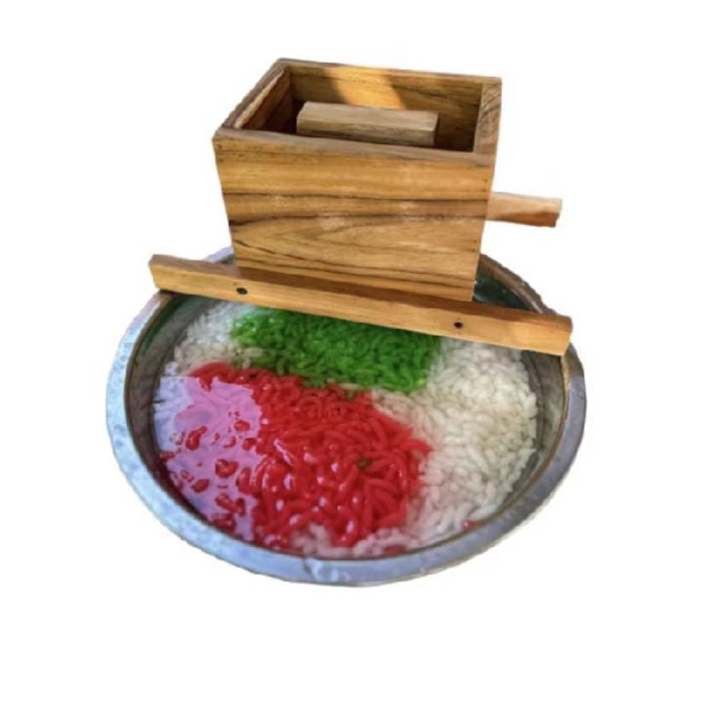 cetakan cendol dawet ayu / cendol dawet tepung beras bahan kayu jati