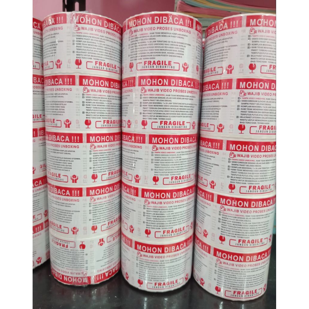 

STICKER LABEL UNBOXING PAKET