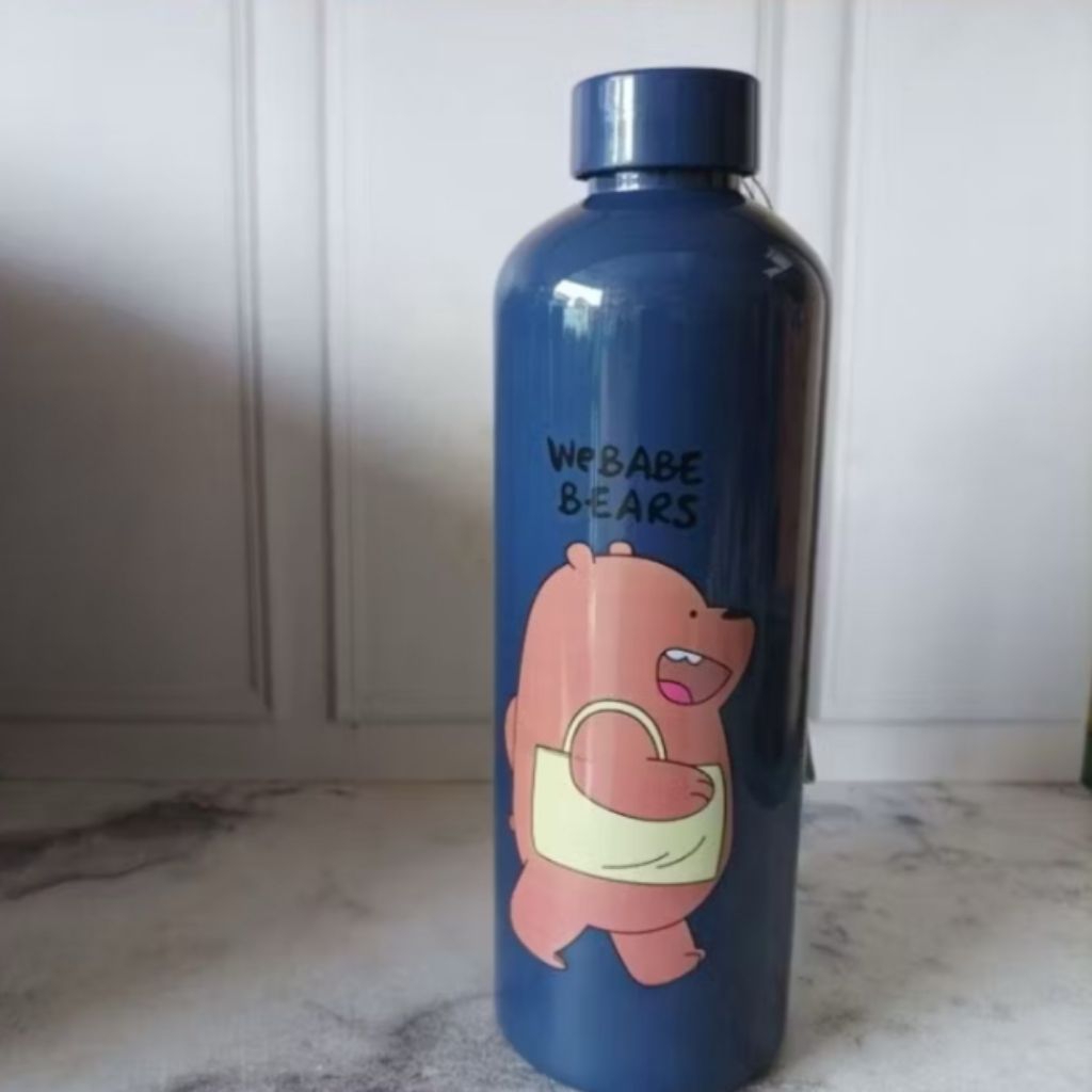 MCshop_ Botol Minum 1L, Botol Minum Plastik Viral Kekinian