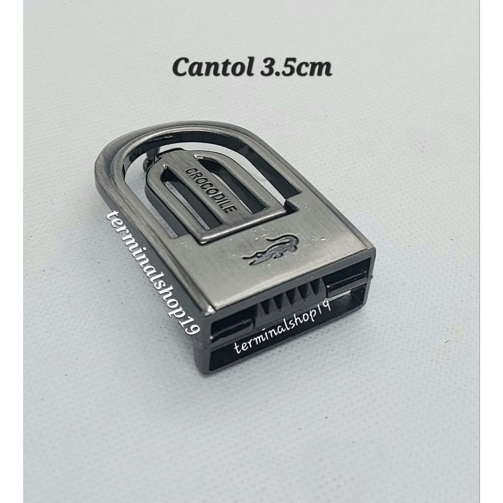 KEPALA GESPER KULIT PRIA CANTOL 3.5CM PREMIUM