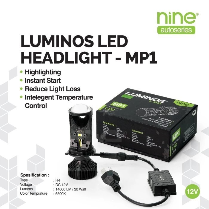 LAMPU LED H4 H6 LUMINOSLED MP1S MP1 MINI PROJI