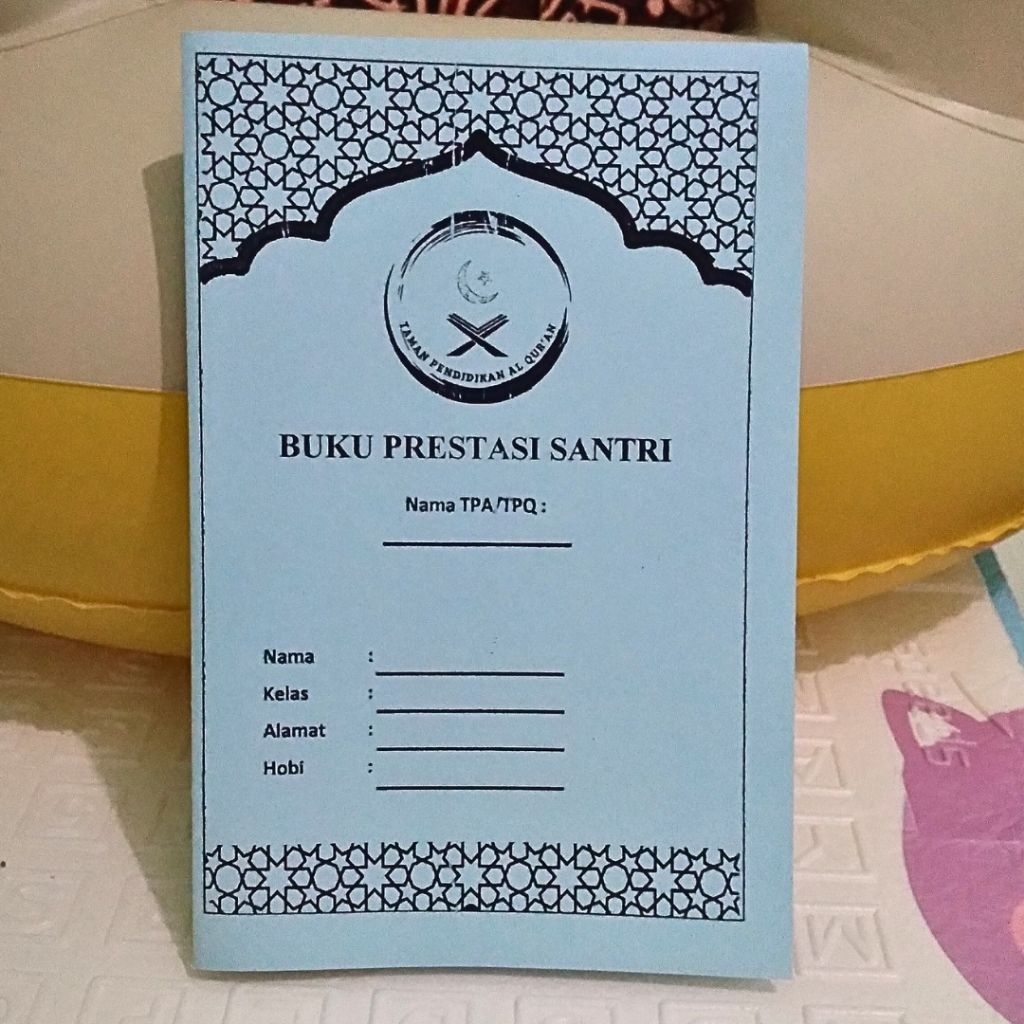 

Buku prestasi santri (Buku kontrol isi 52 halaman)