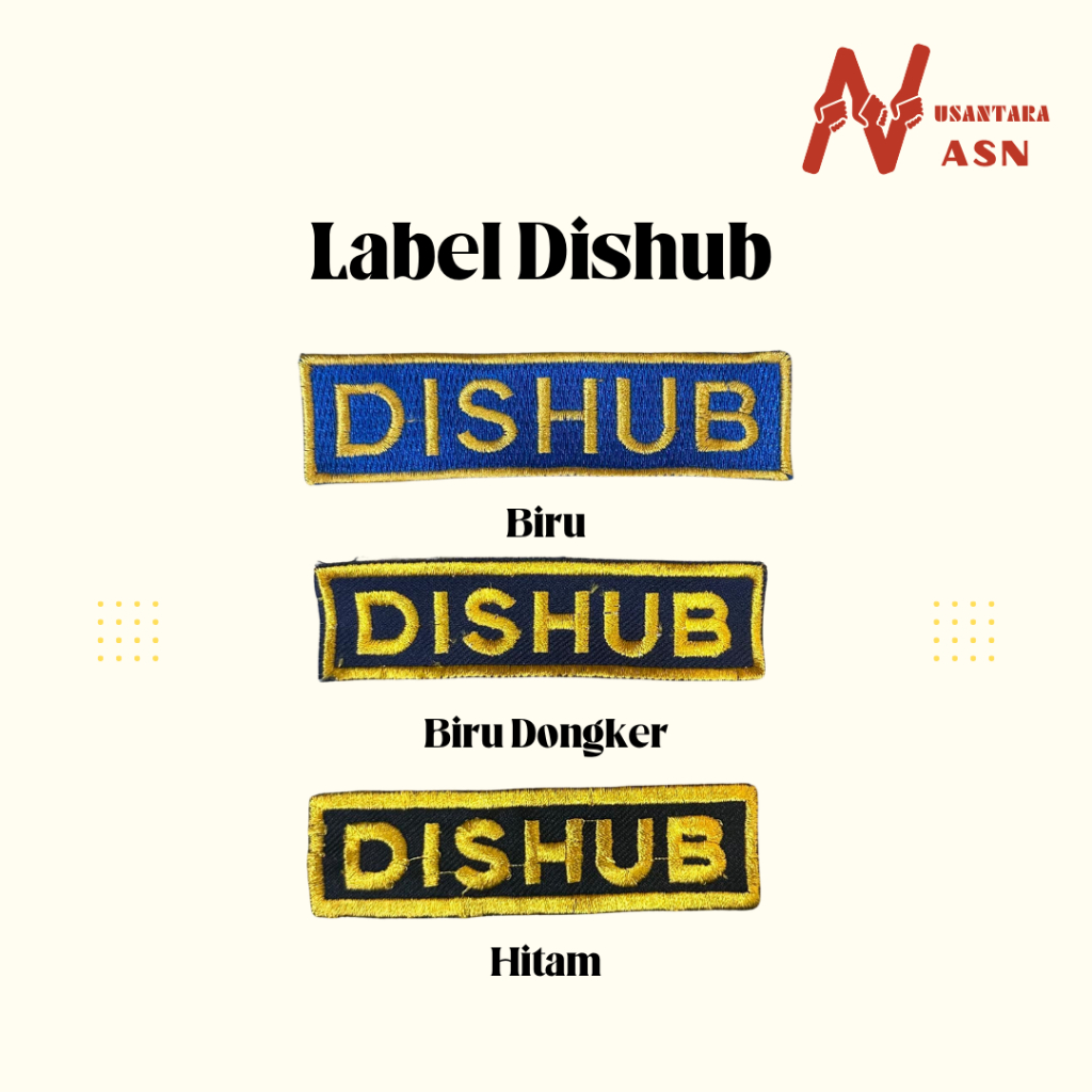 Atribut Label Dishub Bordir