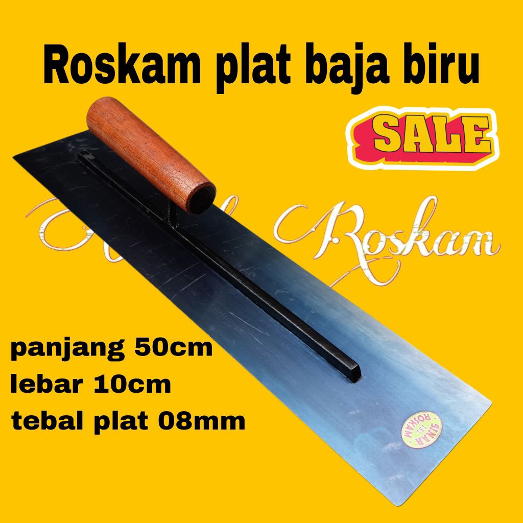 Perata tembok perata semen roskam baja biru 50cm