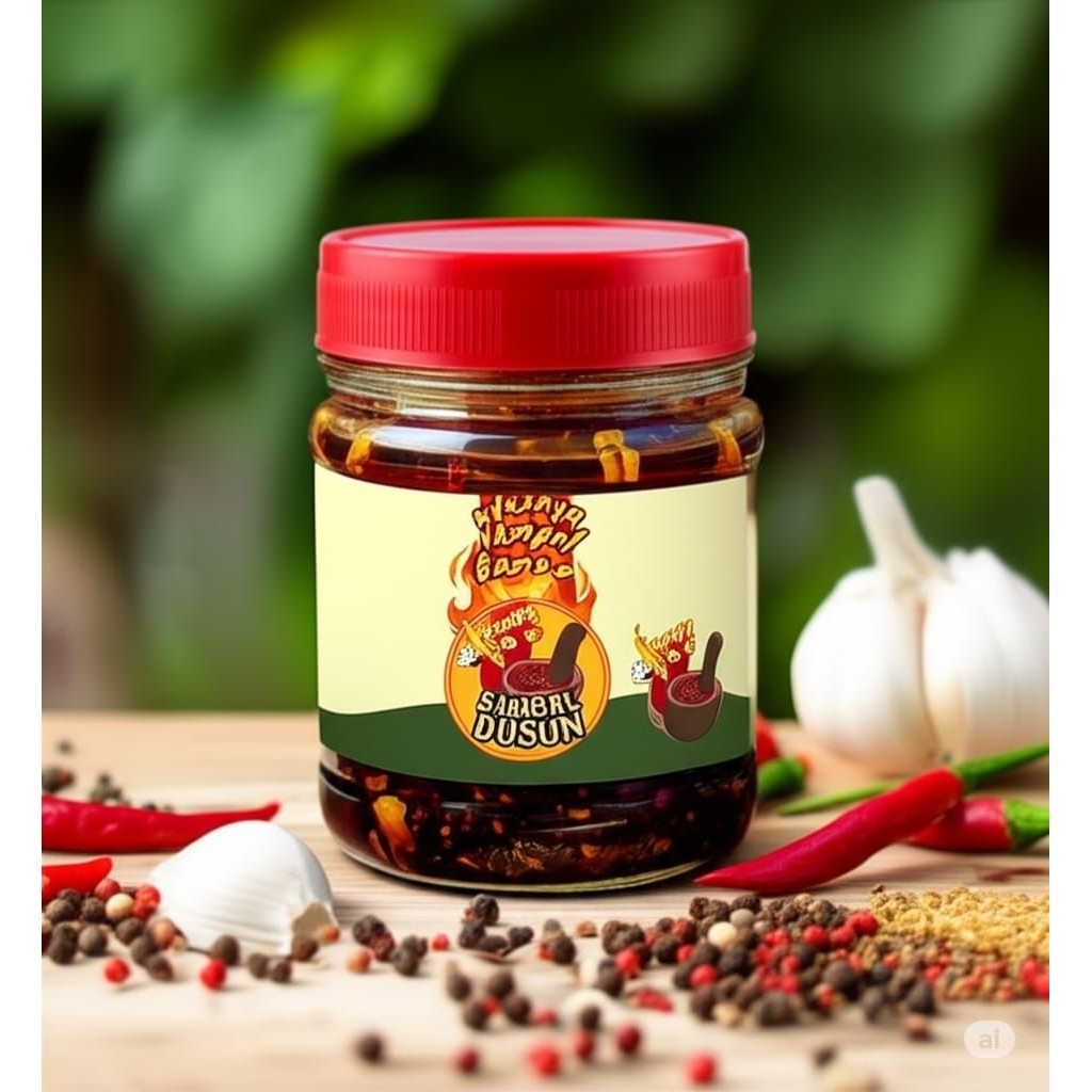 

PO sambel Dusun/sambal cumi,teri,kecombrang,rebon,bawang,cumi,rica ayam jago