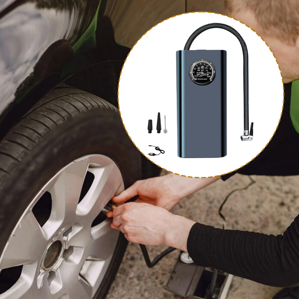 Gratis Ongkir Cod10000Mah Pompa Ban Mobil Truk Sepeda Motor Elektrik Cek Tekanan Angin / Pompa Ban