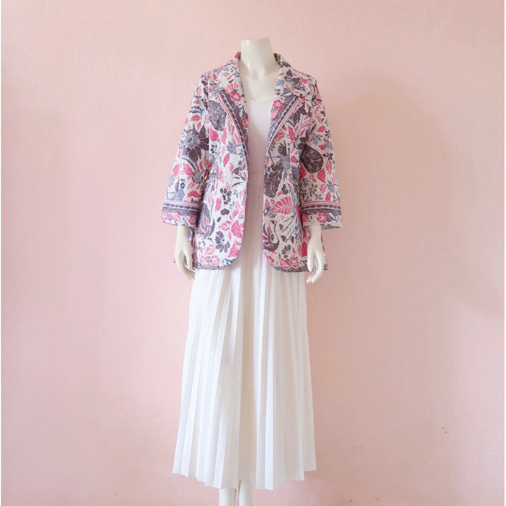 BLAZER BATIK || Lapisan Furing Tricot