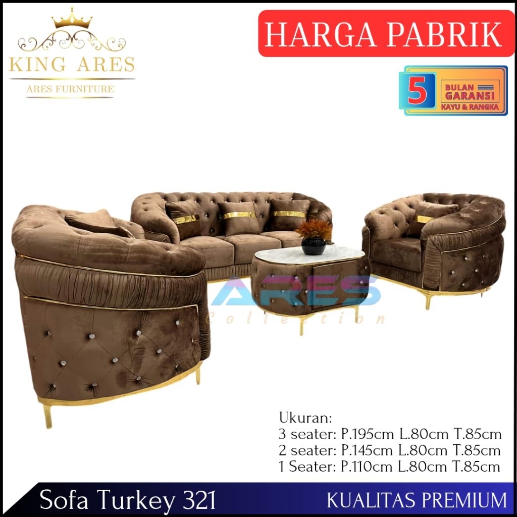 Sofa Turki 321 Sofa Sultan Mewah Modern Termurah Cirebon
