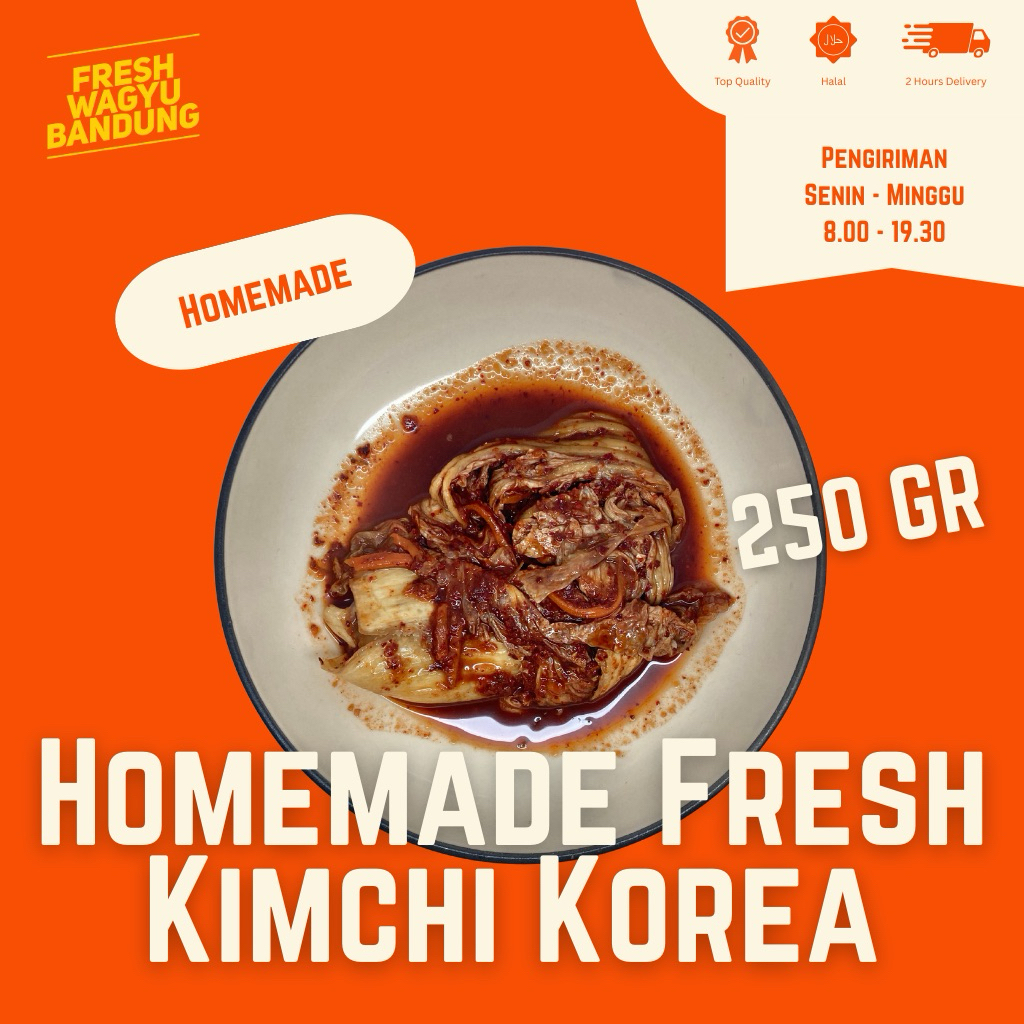 

HOMEMADE FRESH KIMCHI KOREA SAWI PUTIH 250g