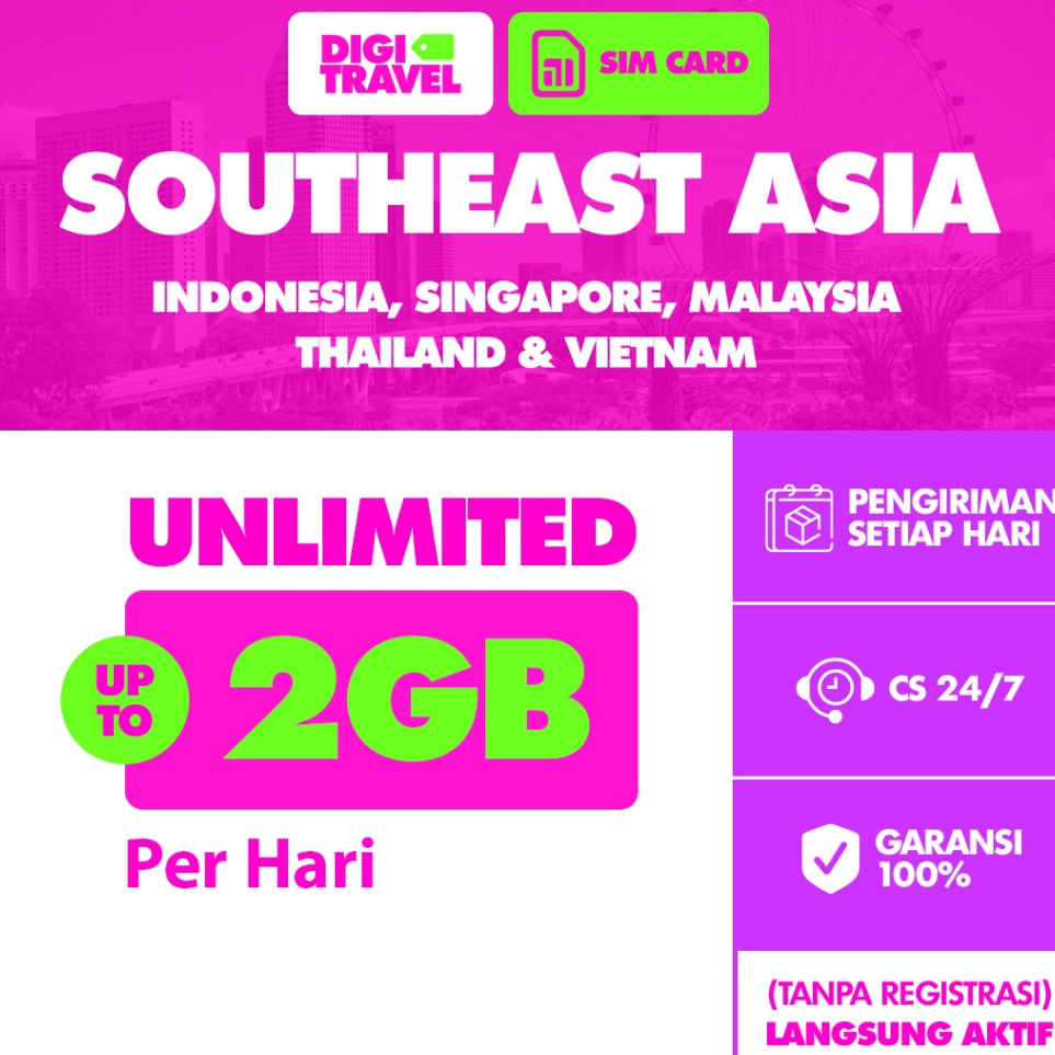 Sim Card Singapore Malaysia Thailand Simcard Kartu Data Internet Unlimited Luar Negeri Aktif Best Se