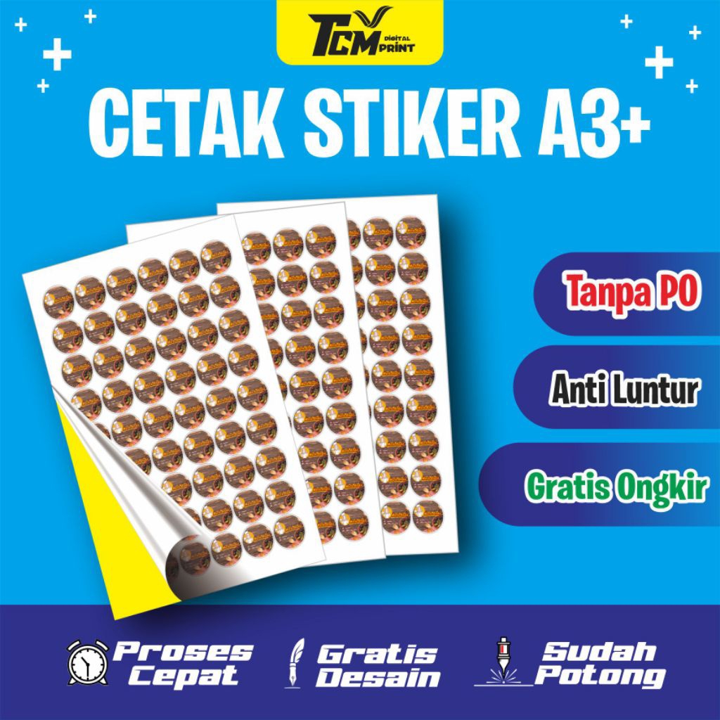 

Stiker Bontak Cromo A3+ Label Kemasan/Makanan/Minuman