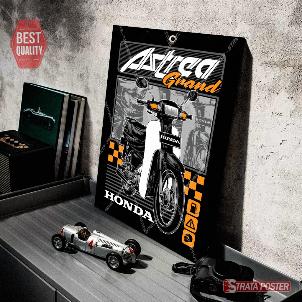Hiasan Dinding Aesthetic Poster Motor Honda Astrea Grand