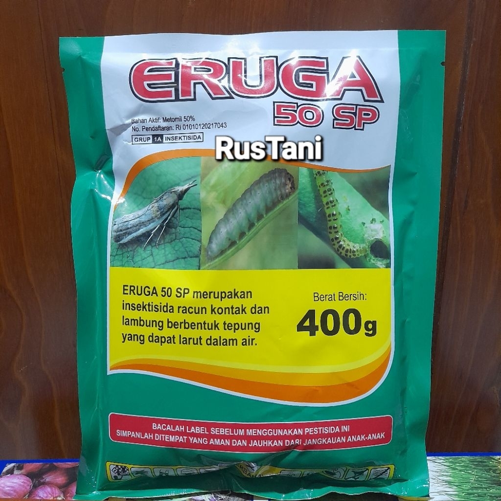 Insektisida ERUGA 50SP 400GRAM Bahan aktif : Metomil 50%