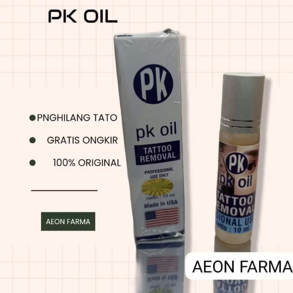 pk oil obat penghilang penghapus tatto & sulam alis aman cepat & permanen