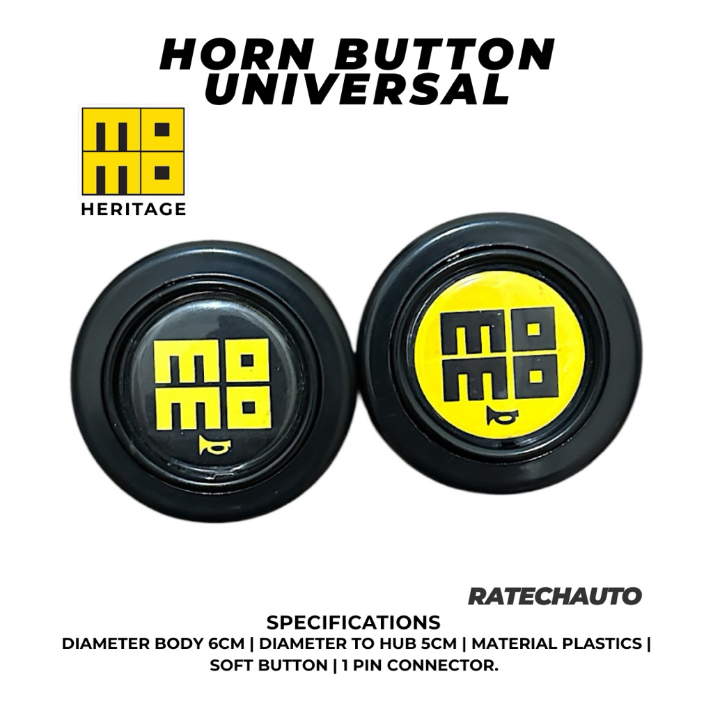 HORN BUTTON RACING STEERING WHEEL MOMO FUTURA-TOMBOL KLAKSON STIR RACING MOMO HERITAGE-KLAKSON SETIR