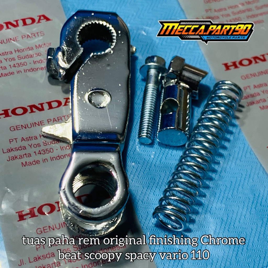 Paha tuas Rem belakang chrome Beat BEAT FI karbu Scoopy Vario 110 Spacy Krum Chroome