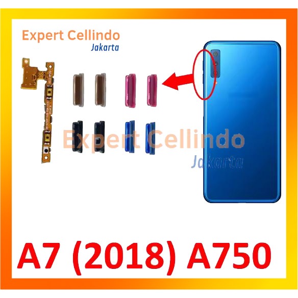 Flexible Volume Samsung A7 2018 A750 – Sparepart Fullset OEM + Tombol Luar
