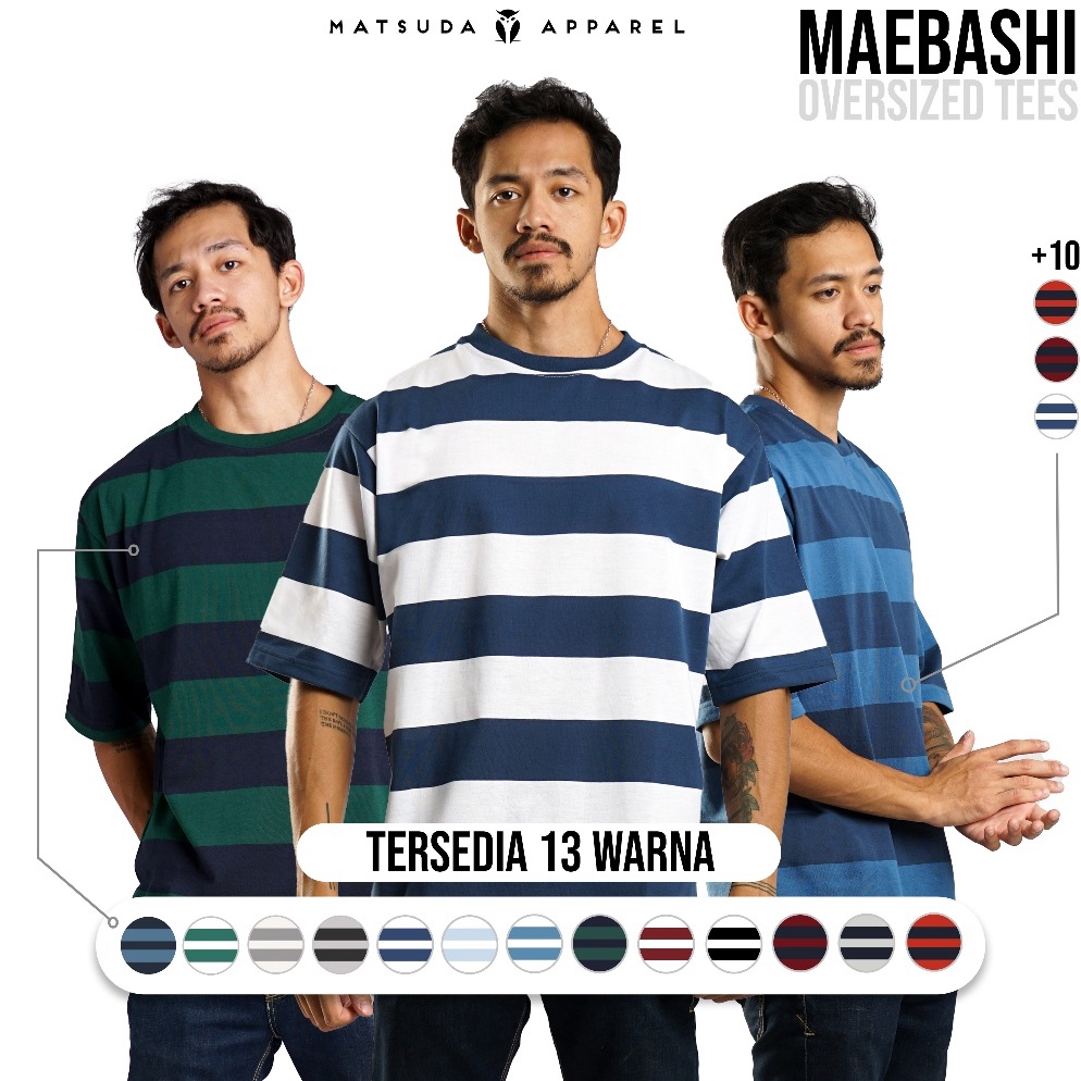 KODE O86C MATSUDA Kaos Oversize Stripe Maebashi