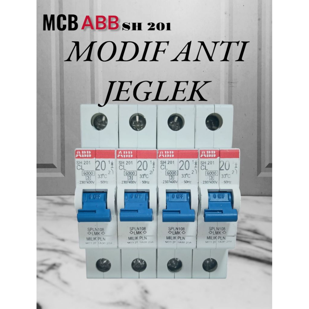 MCB ABB PLN SH 201 MODIF ANTI JEGLEK 2A Modif 50A / 2A Modif 35A