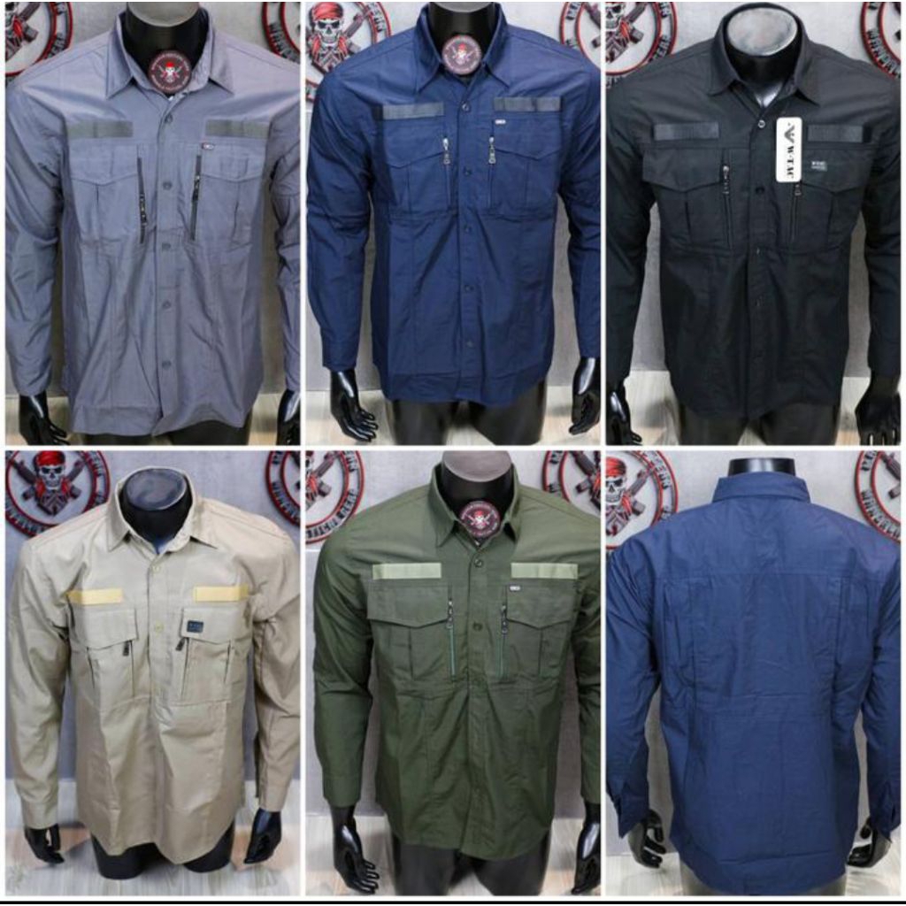 kemeja wtac tactical / Kemeja
tactical lapangan lengan panjang