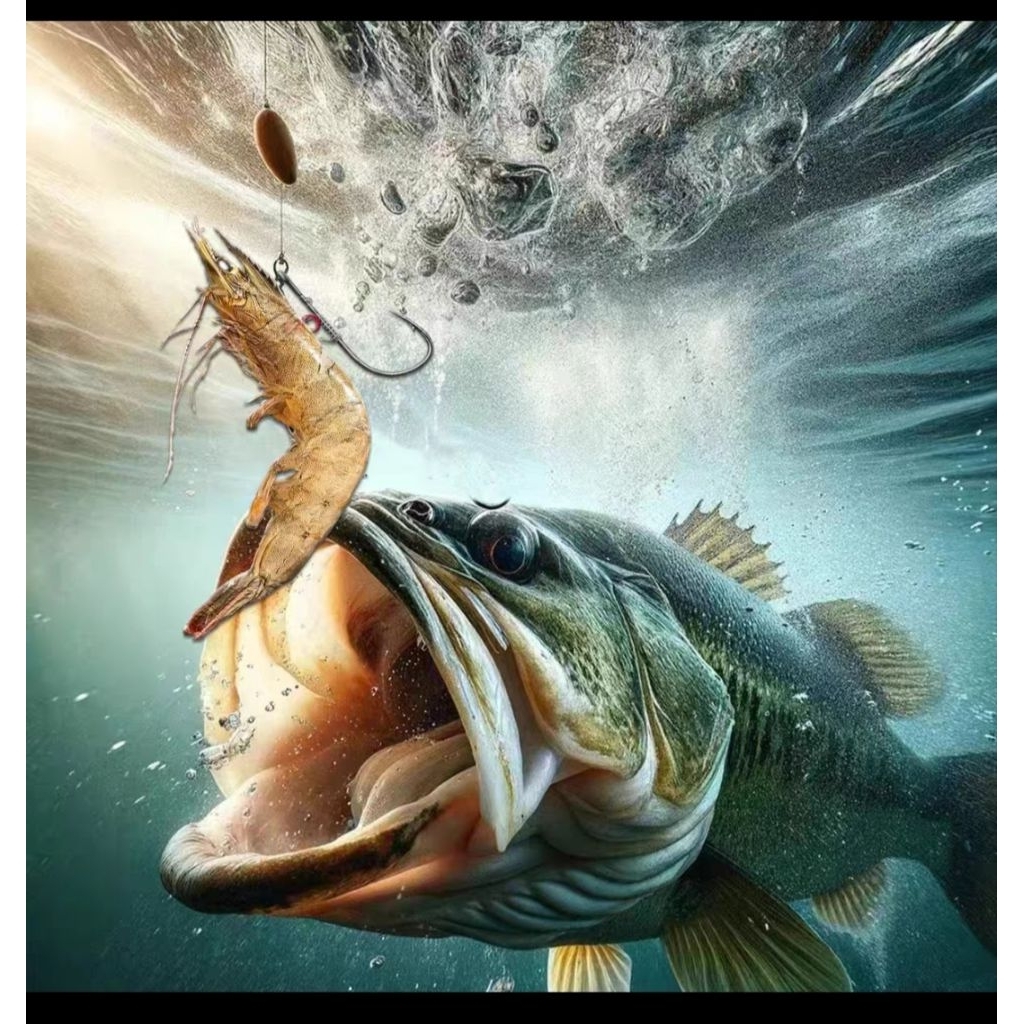 Mata Pancing Untuk Udang hidup / live shrimp Walker untuk memancing di laut atau sungai