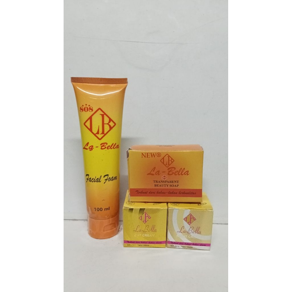 Paket 3in1 Perawatan Wajah krim Labella Whitening Original