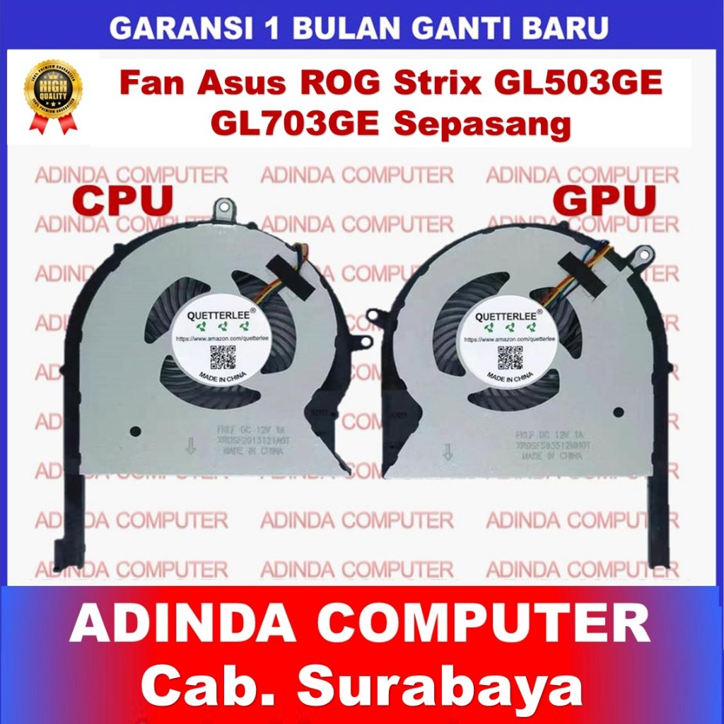 Kipas Fan Asus ROG Strix GL503GE GL703GE PX503GE PX703GE