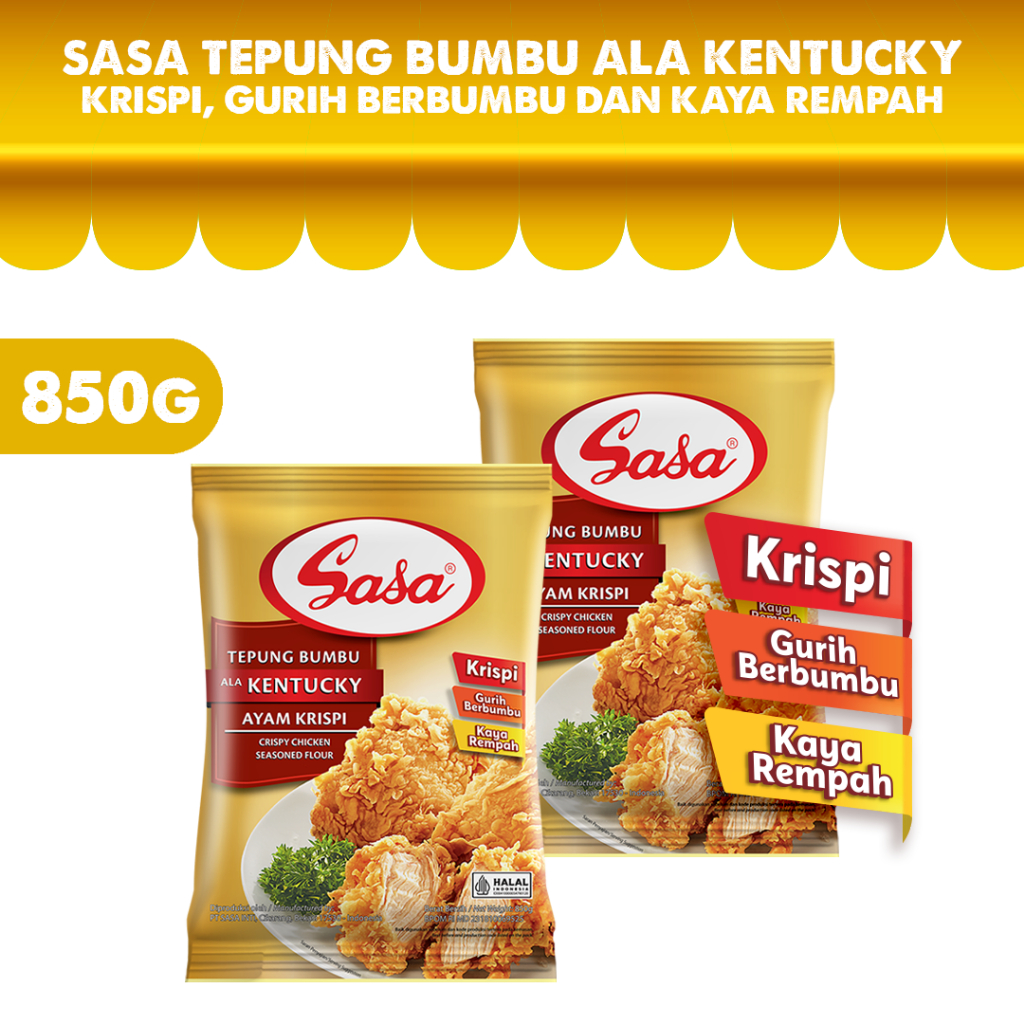 

Sasa Tepung Bumbu Ala Kentucky 850gr - 2pcs