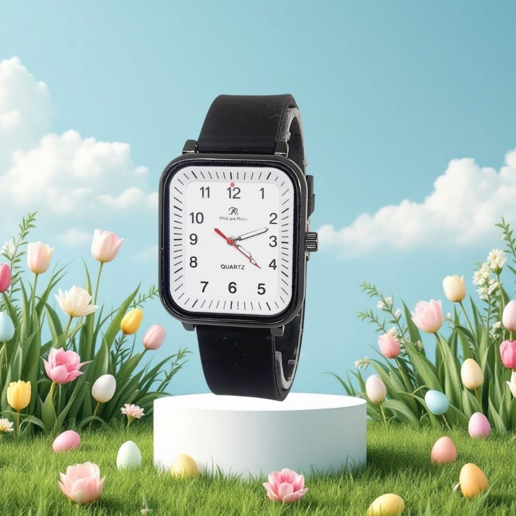 Philipe Ricci Jam Tangan Wanita Pria Persegi