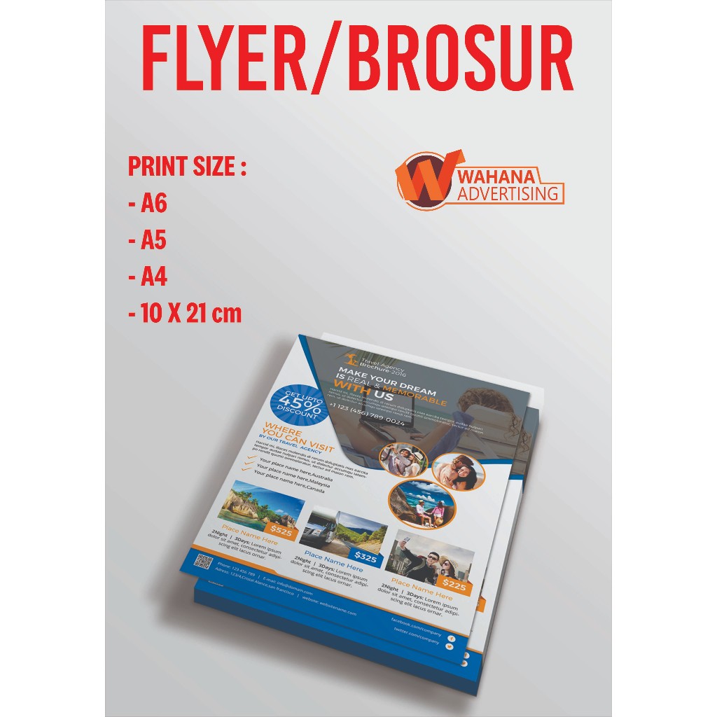 

CETAK BROSUR ART PAPER A4 A5 A6 TERMURAH / PRINT CUSTOM FLAYER / CETAK LEAFLET 1 SISI BERKUALITAS