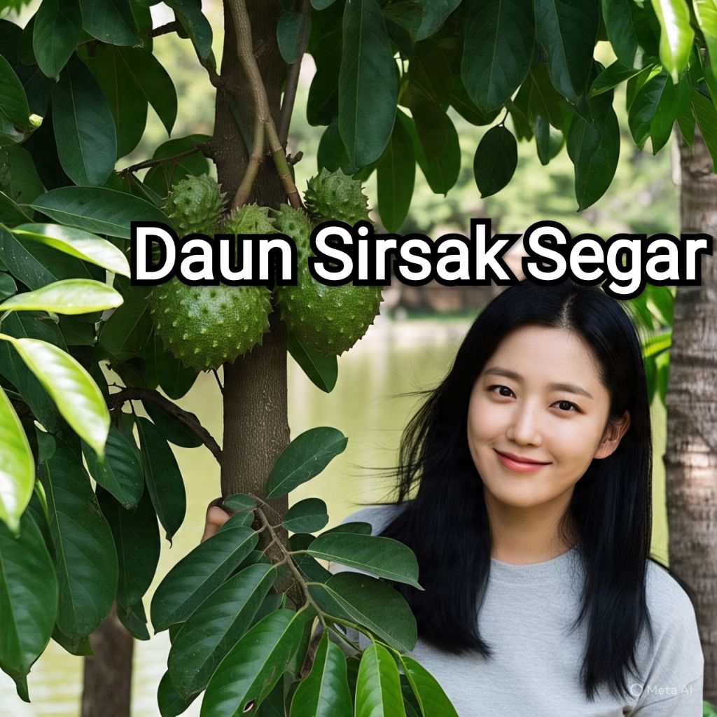 

Daun Sirsak Segar baru petik, Soursop leaves+bonus bbrp Lembar