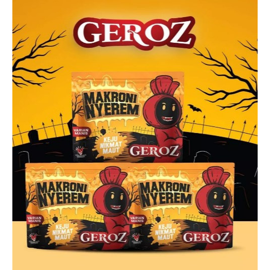 

Enak Geroz - Makroni Nyerem - Varian Manis Rasa Keju Nikmat isi 3